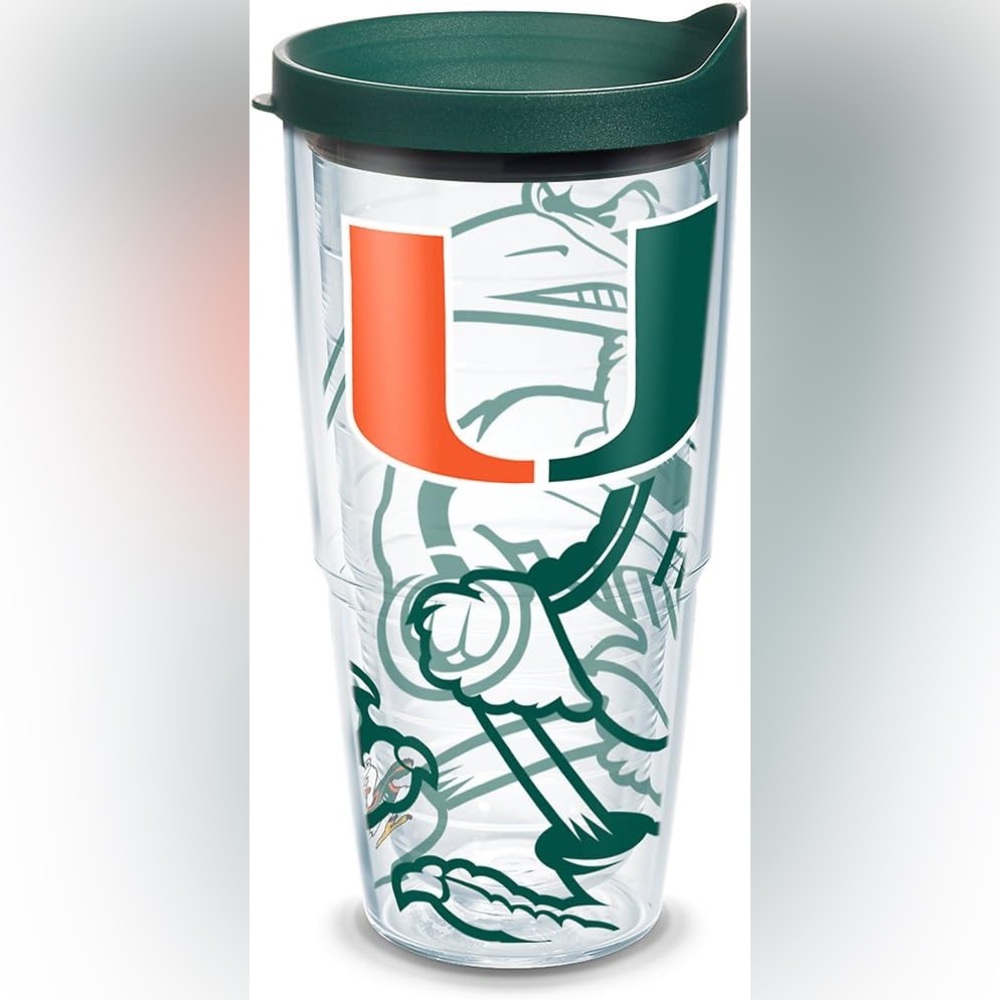Tervis University Logo Tumbler with Green Lid